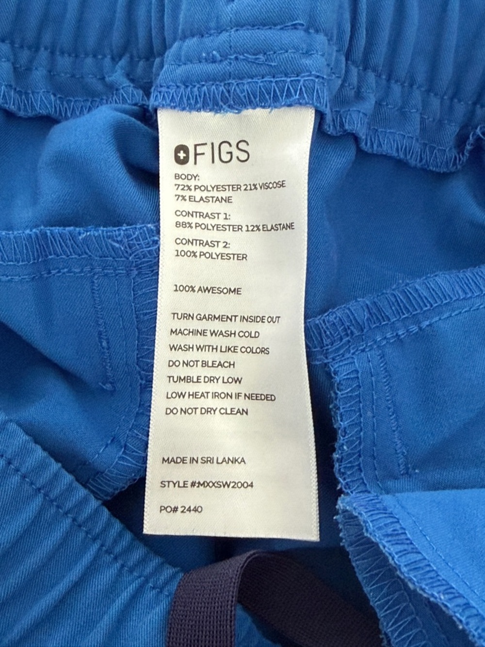 FIGS Technical Collection Tansen Jogger Scrub Pants Men’s XL Ceil Blue - Picture 4 of 6